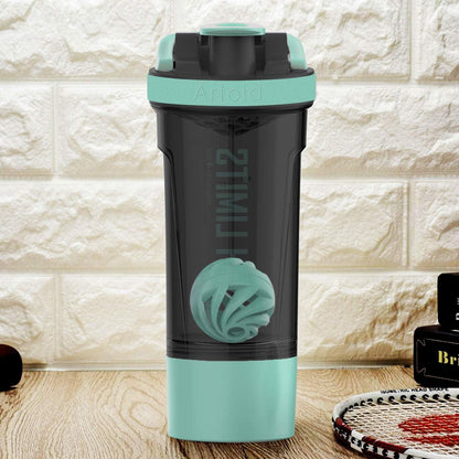 Motivationaler Sportmixer 720ml Shaker + Spiralkugel