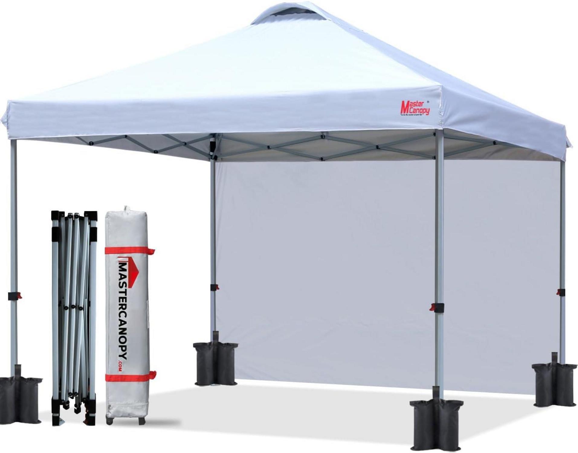 Pop up Pavillon Festzelt mit Seitenwand 2,5x2,5m