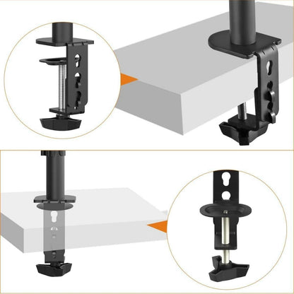 Doppelmonitorhalterung 13-27-Zoll LCD LED Monitor Klemmenmontage voll