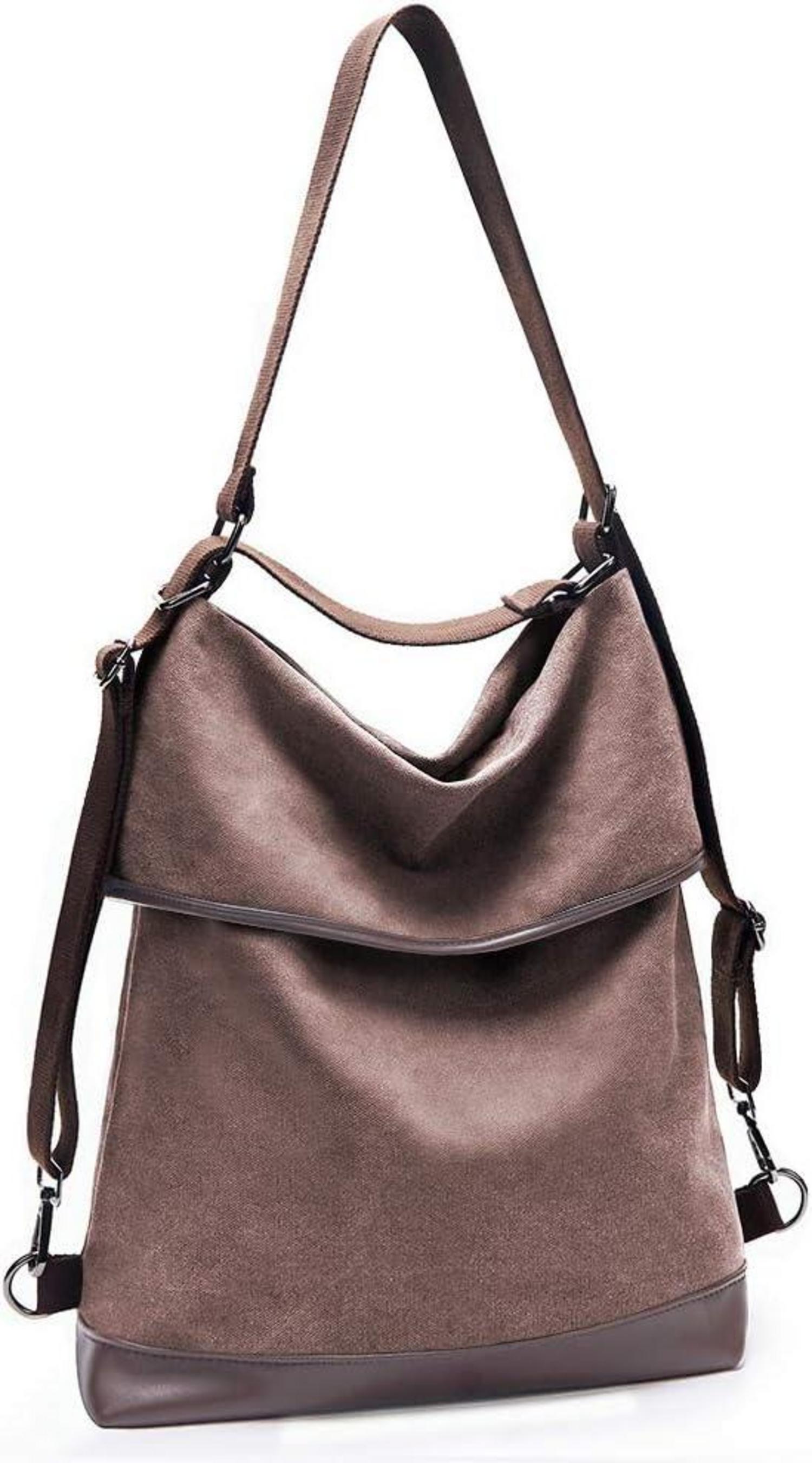 Canvas Damen Schultertasche Vintage Umhängetasche Rucksack