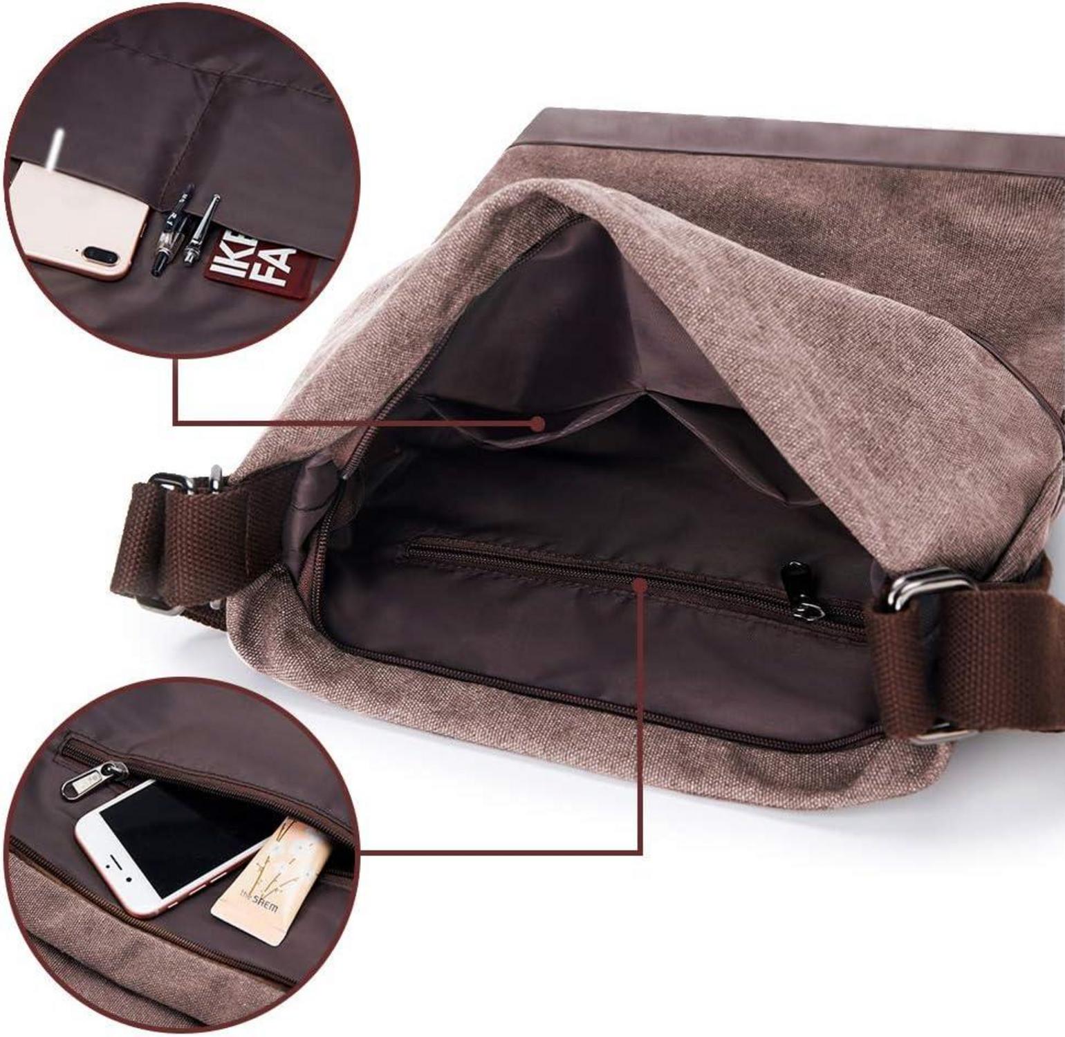 Canvas Damen Rucksack Schultertasche Handtasche Vintage Umhängetasche