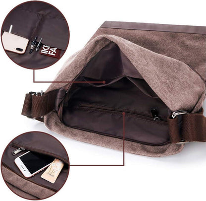 Canvas Damen Rucksack Schultertasche Handtasche Vintage Umhängetasche