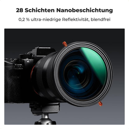82mm K&F Concept ND CPL Filter Multiresistentes Glas 5