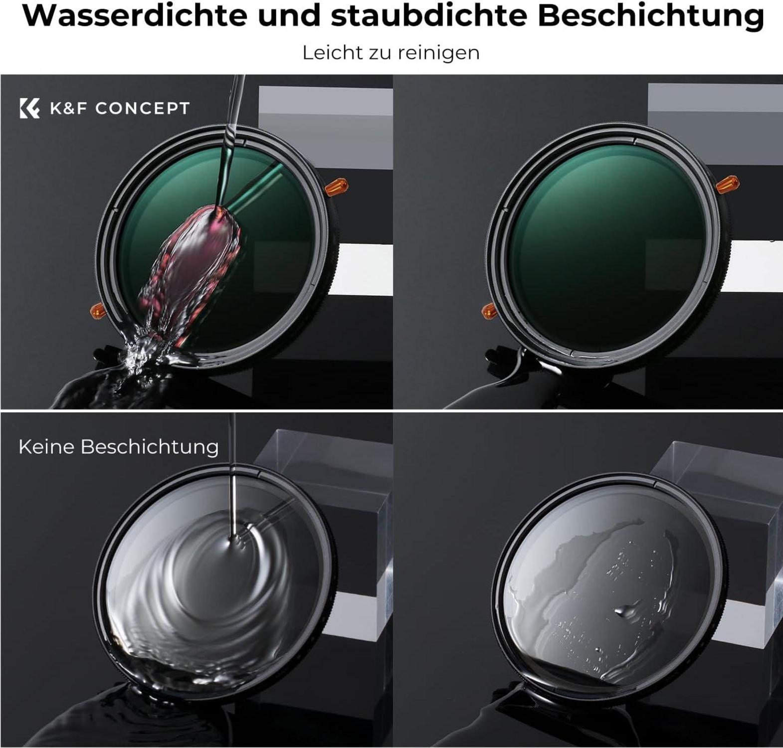 55mm ND CPL Filter 2-in-1 Multifunktional Graufilter Polfilter