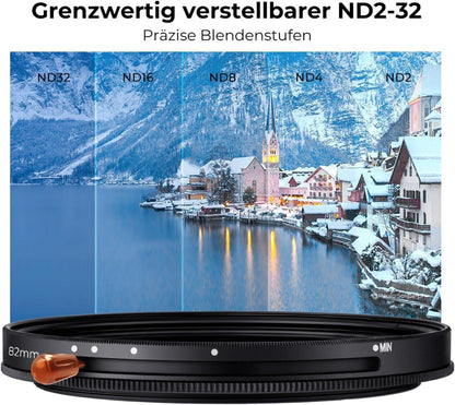 82mm ND CPL Filter Multiresistente Beschichtung 5 Blendenstufen 2-in-1 Graufilter Polfilter Kaufland