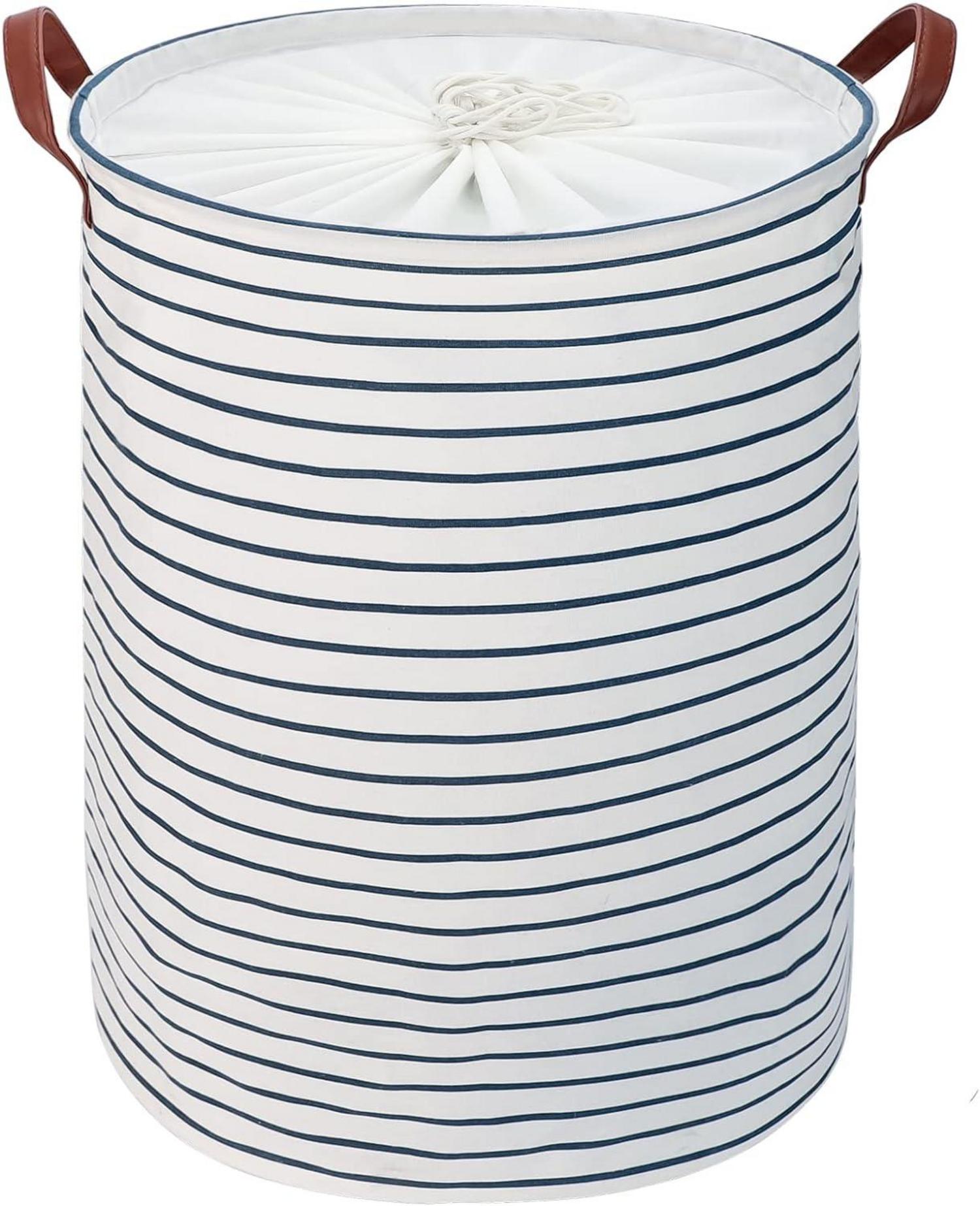 24-Inch Faltbarer Baumwoll-Wäschekorb für Lagerung