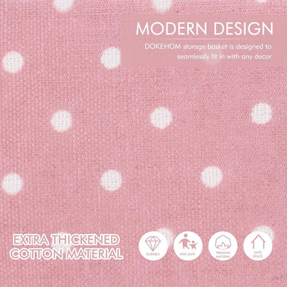 DOKEHOM 24-Inches Verdickte Faltbare Runde Lagerung