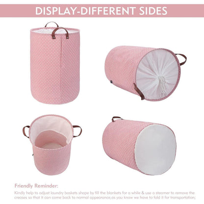 DOKEHOM 24-Inches Verdickte Faltbare Runde Lagerung