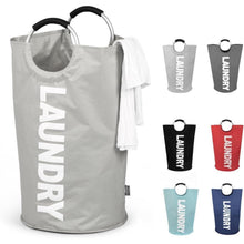 Faltbare Wäschekörbe 125L in 7 Farben XL Grau Stand Up