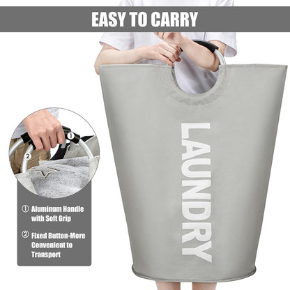 Faltbare Wäschekörbe 125L in 7 Farben XL Grau Stand Up