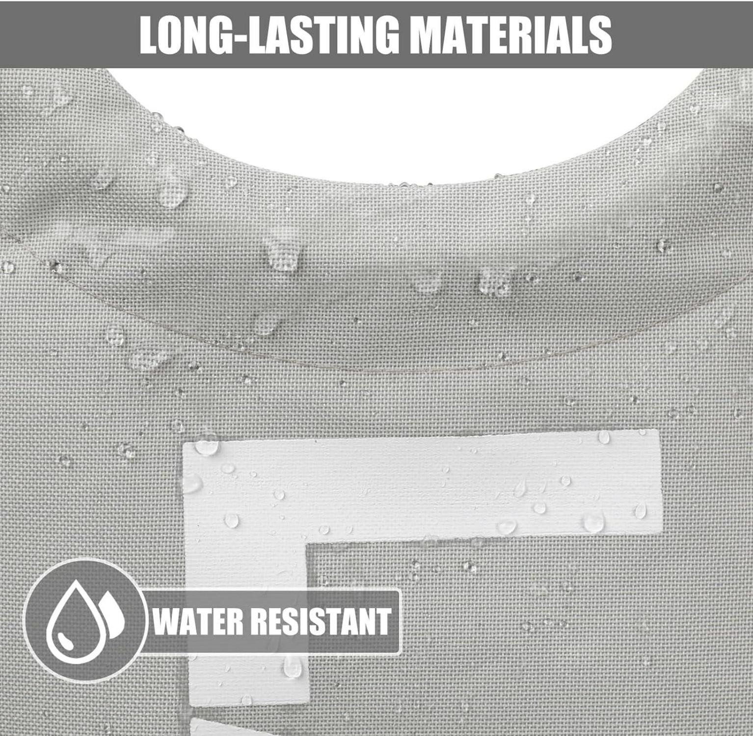 DOKEHOM 125L Großer faltbarer Wäschesack Grau XL 600D Oxfordstoff Stand Up Design