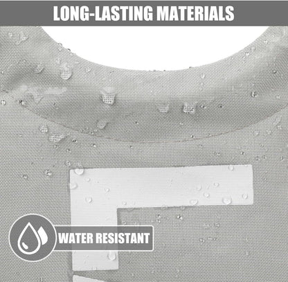 DOKEHOM 125L Großer faltbarer Wäschesack Grau XL 600D Oxfordstoff Stand Up Design