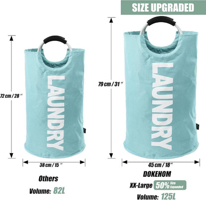 Faltbarer Wäschekorb 125L PE-beschichtet Oxford-Stoff