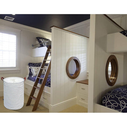 Verdickte Faltbare Baumwolle Wäschekorb Blau 20 Zoll