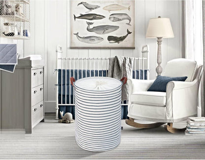 DOKEHOM 20-Inches Verdickte Faltbare Wäschekörbe Blau Large