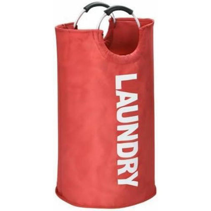 DOKEHOM 125L Großer Faltbarer Wäschekorb in Rot XL