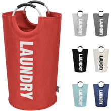 DOKEHOM 125L Großer Faltbarer Wäschekorb in Rot XL