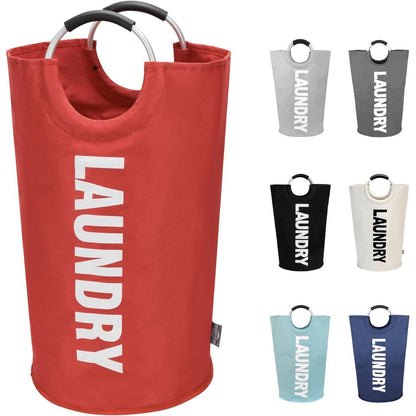 DOKEHOM 125L Großer Faltbarer Wäschekorb in Rot XL