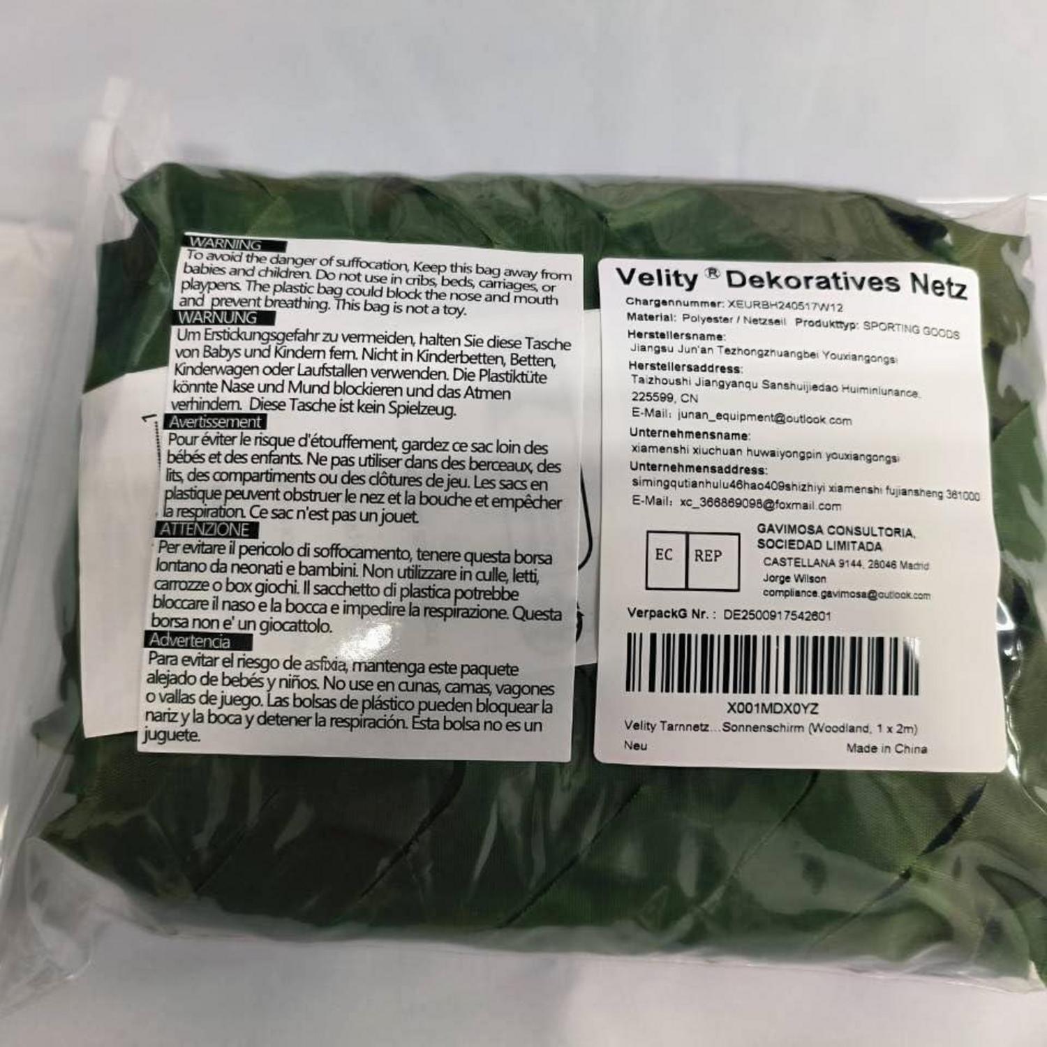 Tarnnetz Camouflage Netz Jagd Outdoor Garten Deko 1x2m Woodland