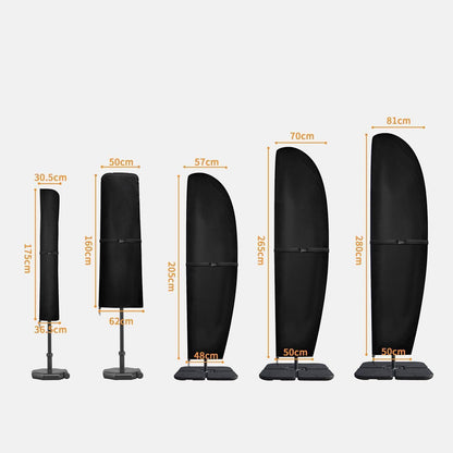 Ampelschirm Schutzhülle 400cm Wasserdicht Winterfest