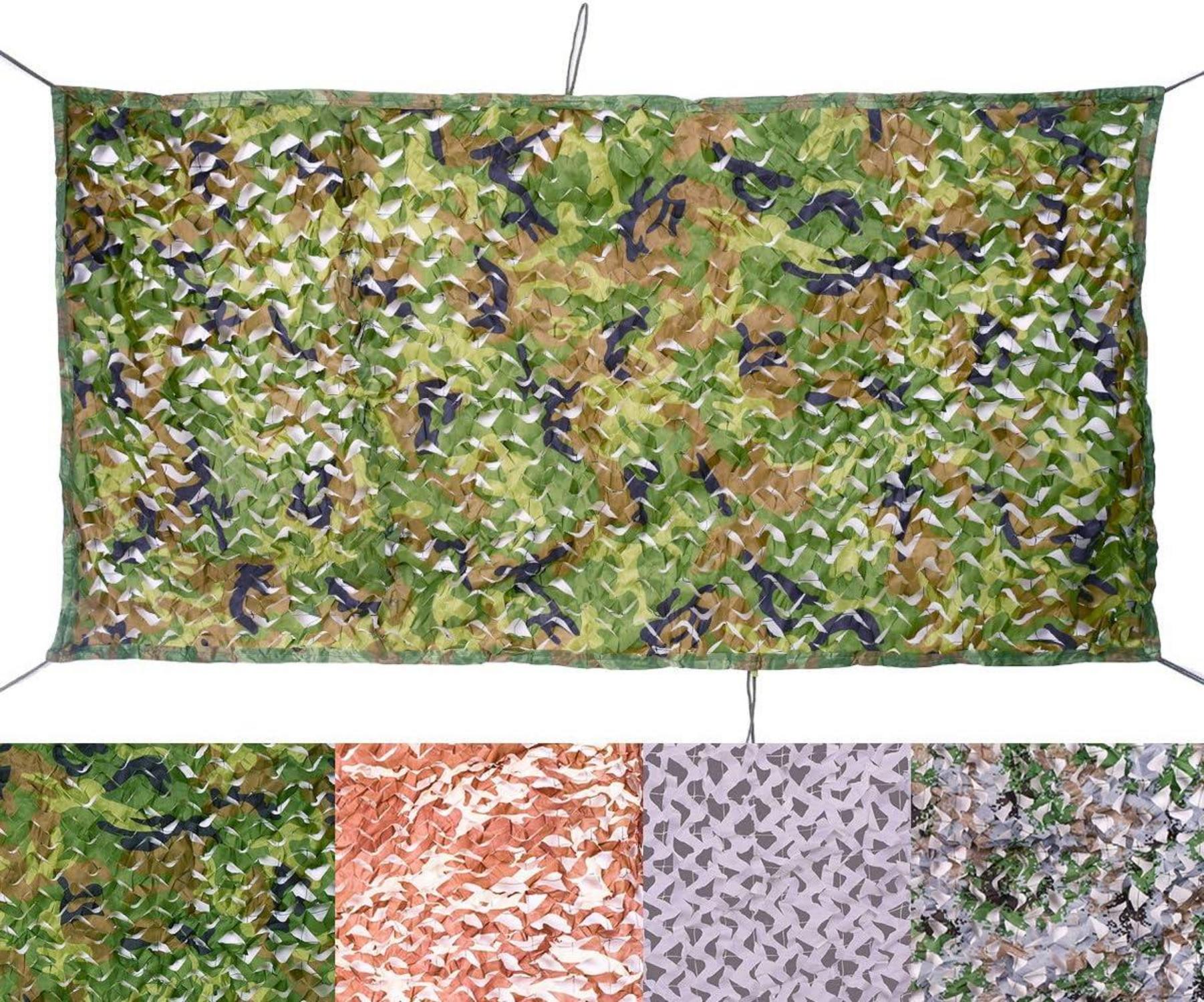 Tarnnetz Camouflage Netz Jagd Outdoor Garten Deko 2x5m Woodland