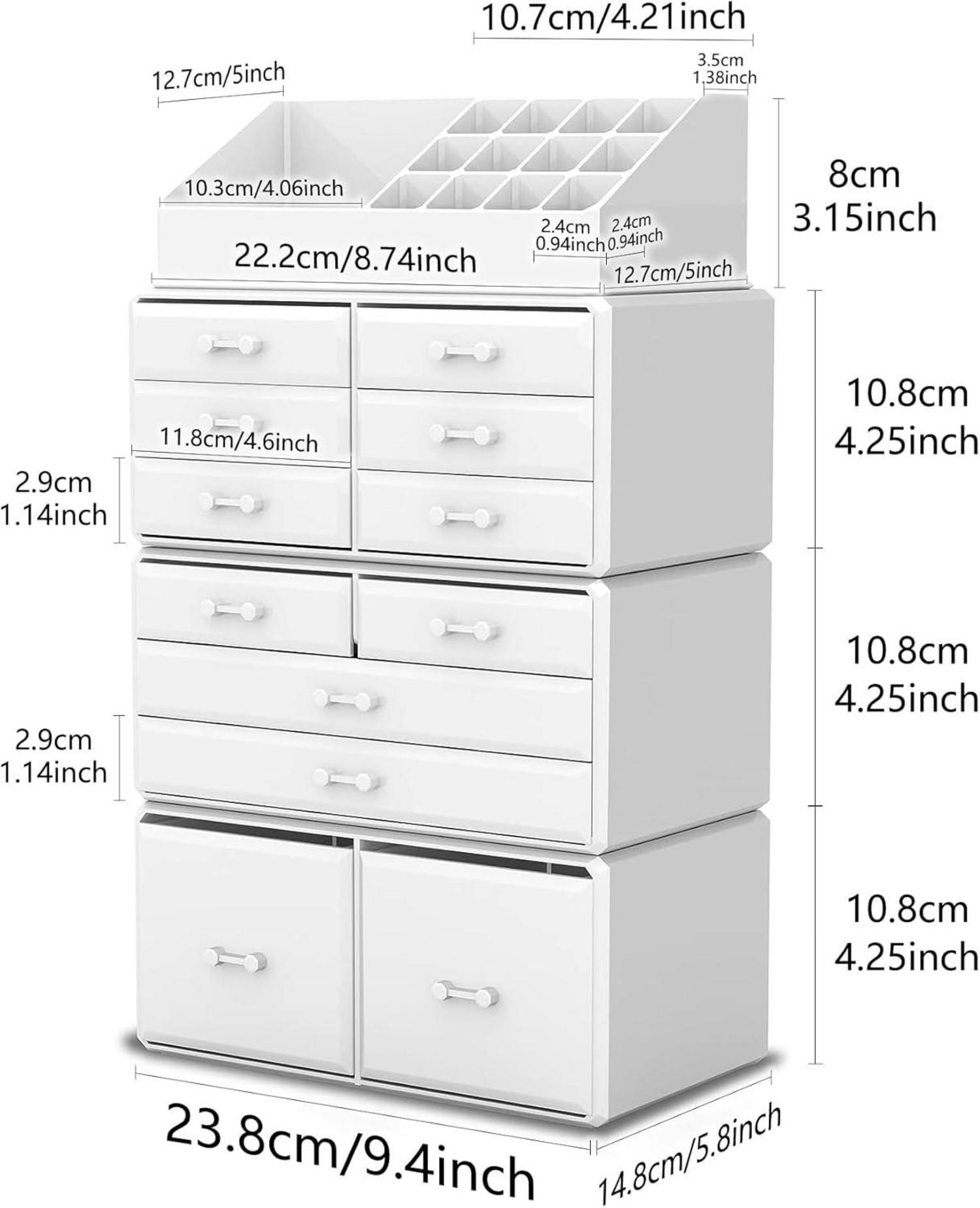 Makeup Organizer für Schlafzimmer und Badzimmer, Aufbewahrungsbox 4