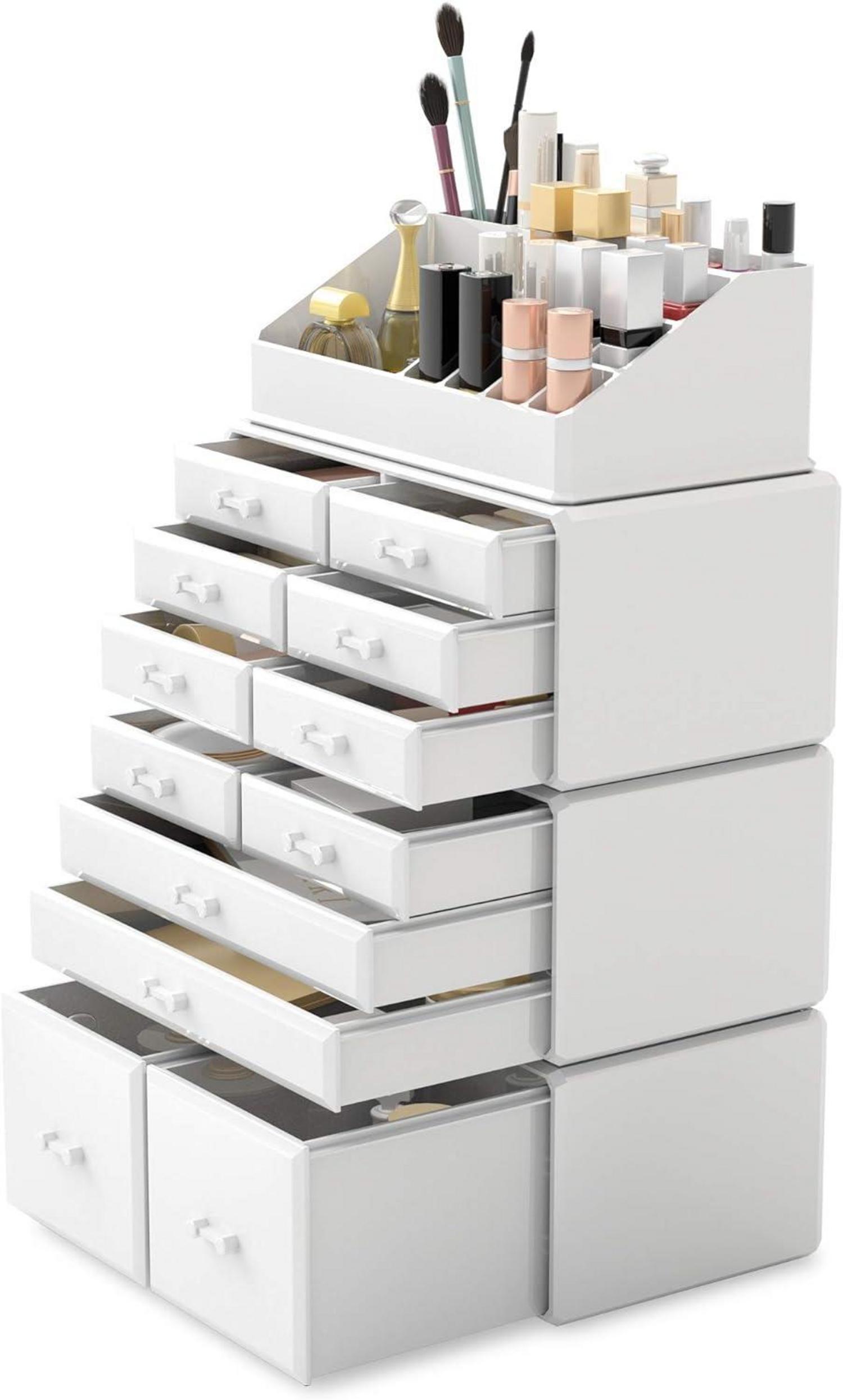 Makeup Organizer Aufbewahrungsbox Schmink Aufbewahrung 4 Lagen