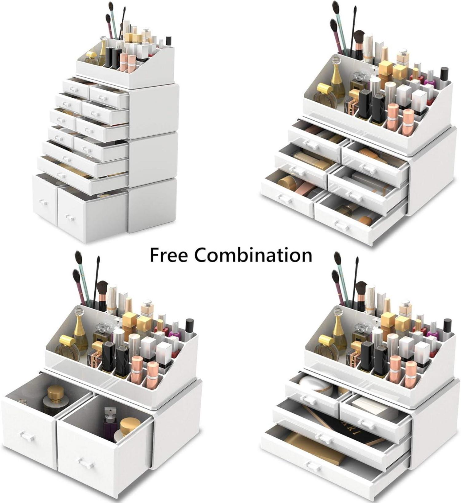 Makeup Organizer Kosmetik Aufbewahrungsbox Schmink Aufbewahrung 4 Ebenen