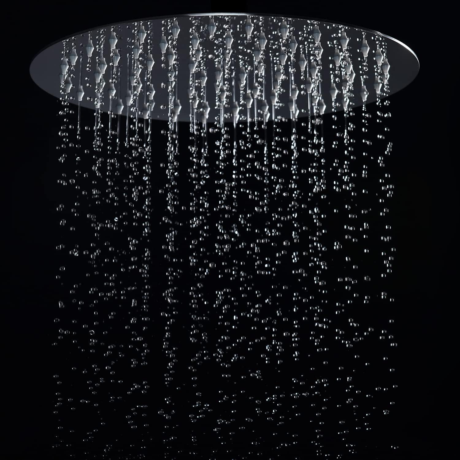 8 Zoll Edelstahl Regendusche Anti-Kalk-Düsen Rund 20cm