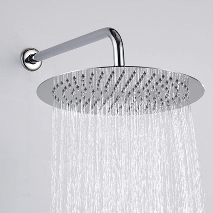 Edelstahl Regendusche Duschkopf 8 Zoll Anti-Kalk Rund AISI304
