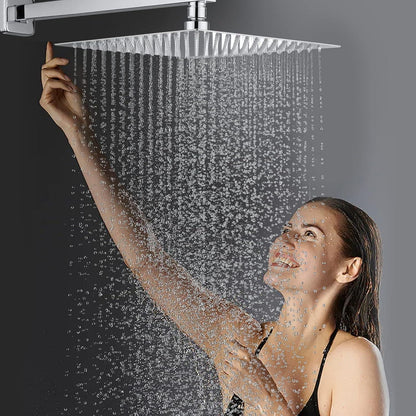 12 Zoll Regendusche Duschkopf Quadratisch Edelstahl Anti-Kalk-Düsen