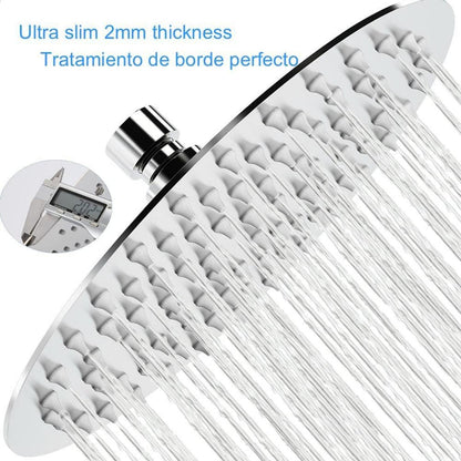 Regendusche 10 Zoll Edelstahl Rund Anti-Kalk-Düsen 25cm Duschkopf