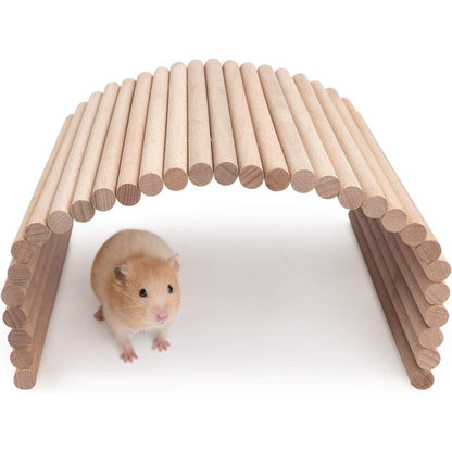 Niteangel Holz Kletterleiter Hängebrücke für Kleintiere