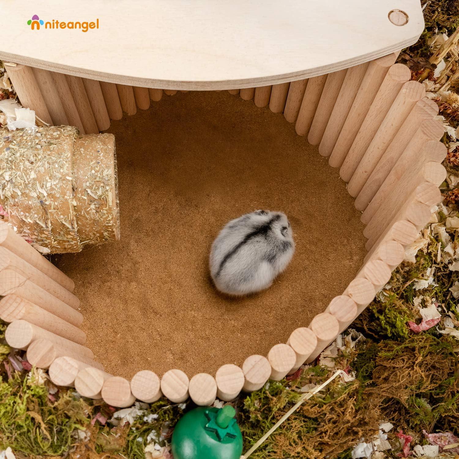 Holz Hamster Kletterleiter Hängebrücke für Kleintiere 39x20 cm