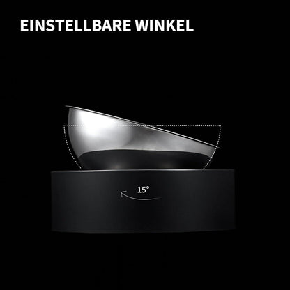 Erhöhter Futternapf aus Edelstahl für Katzen und kleine