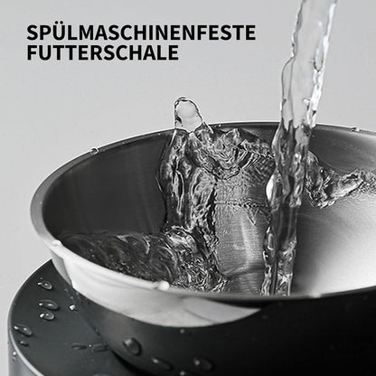 Erhöhter Futternapf aus Edelstahl für Katzen und kleine
