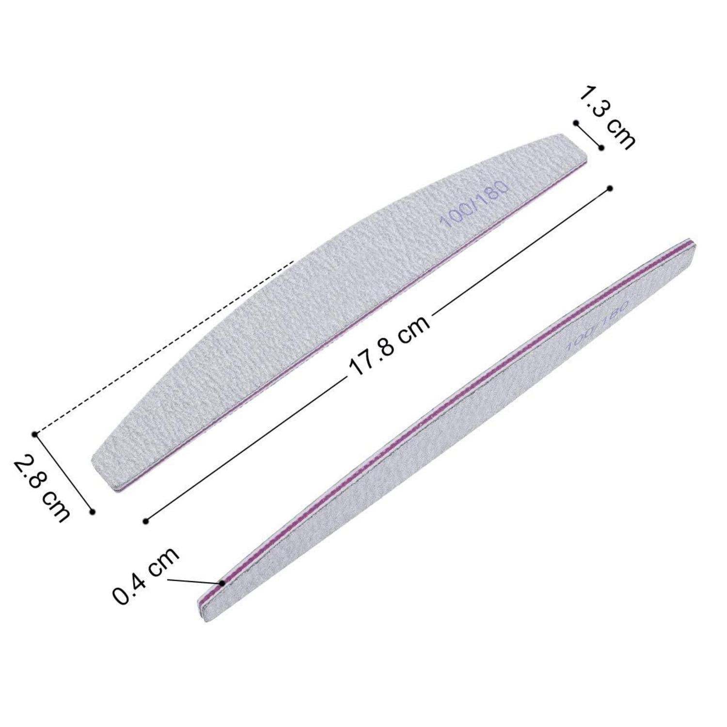 Professionelle Nagelfeile 16 Stück Feile 100/180 waschbar Nägel doppelseitig