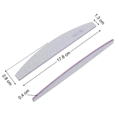 Professionelle Nagelfeile 16 Stück Feile 100/180 waschbar Nägel doppelseitig