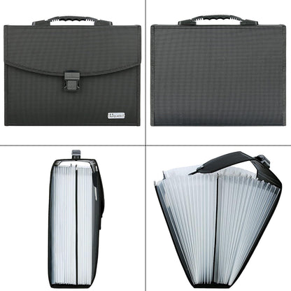 Uquelic Datei Organizer A4 Taschen 26 Fächer Akkordeon