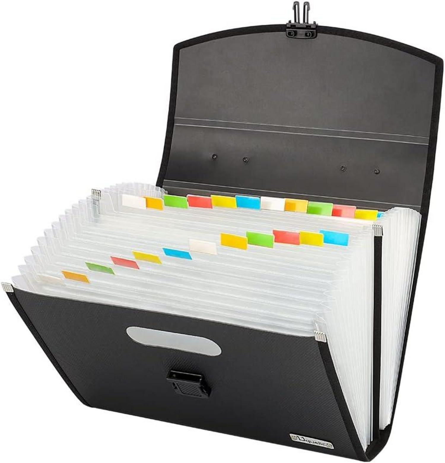 Datei Organizer A4 mit 26 Taschen Fächermappe und Tragegriff