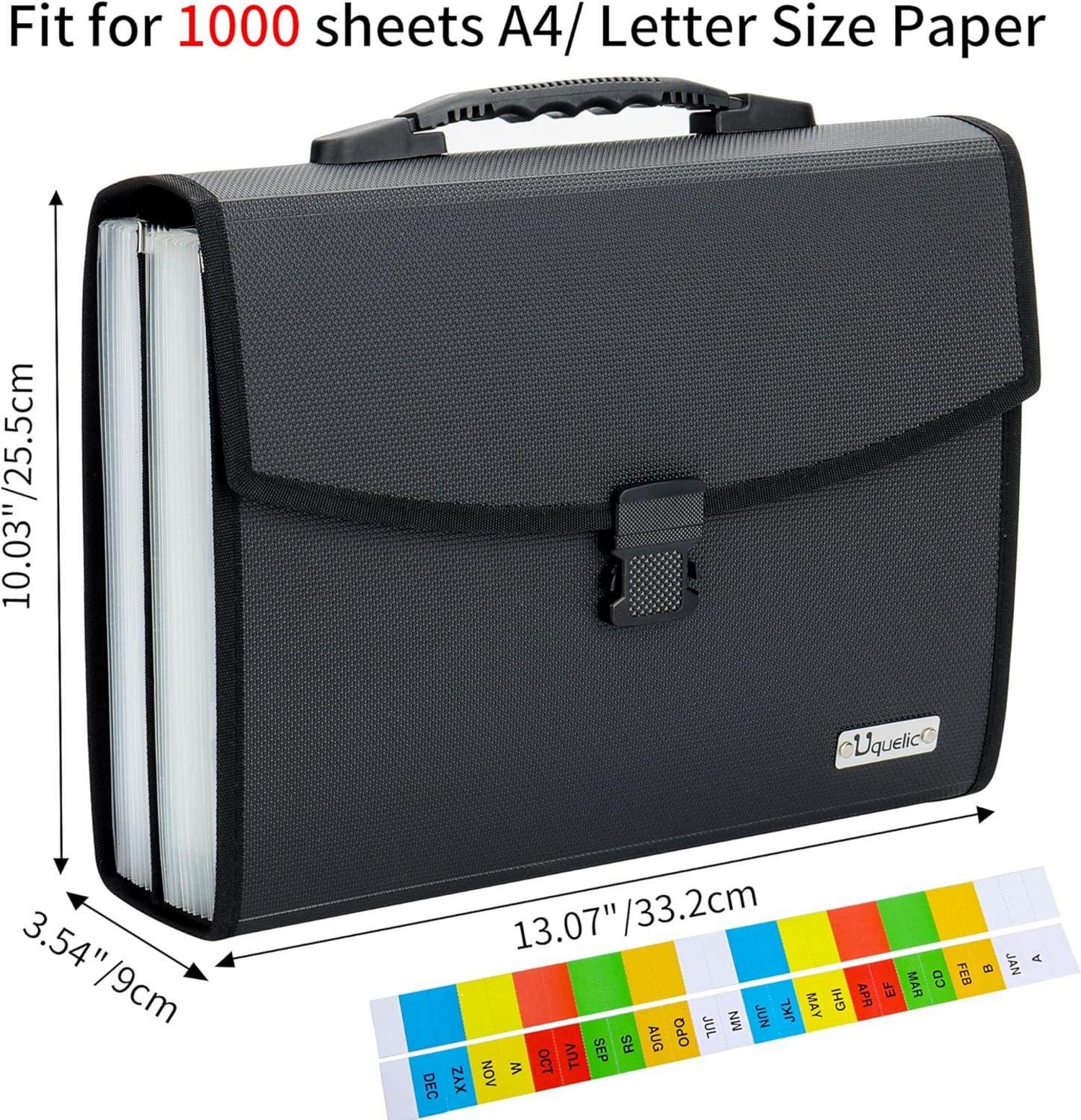 Datei Organizer A4 26 Taschen Akkordeon Taschen Fächermappe Tragbar