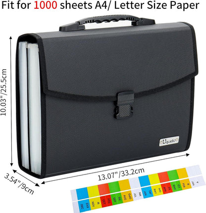 Datei Organizer A4 26 Taschen Akkordeon Taschen Fächermappe Tragbar