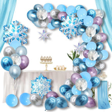 Schneeflocken Luftballons Winter Wonderland Dekoration 99er Pack