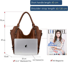Realer Damen Handtaschen Set Groß Shopper Schultertasche