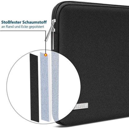 TECOOL 13,3 Zoll Laptop Tasche MacBook Air Pro 13 wasserdicht Schwarz