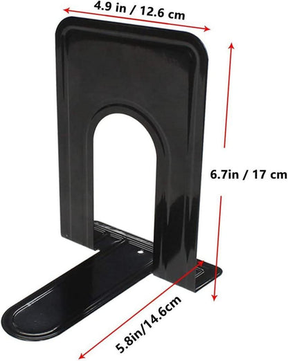 Buchstütze Metall Schwarz 17x12x15cm - 4 Paare