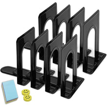 Buchstütze Metall Schwarz 19x12x15cm 8 Stück Bücherstützen