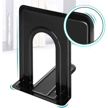 Buchstütze Metall Schwarz 19x12x15cm 8 Stück Bücherstützen