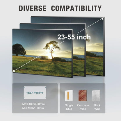 TV Wandhalterung Schwenkbar Neigbar 26-55 Zoll LED OLED 4K max.VESA