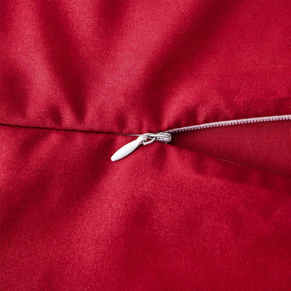 AYSW Microfaser Bettwäsche Set 200x200cm + 2 Kissenbezüge 80x80cm Rot